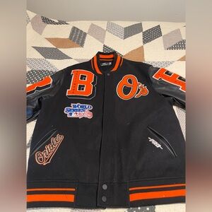 Orioles Black and Orange Bomber Jacket